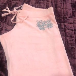 Juicy couture pink velour sweat pants